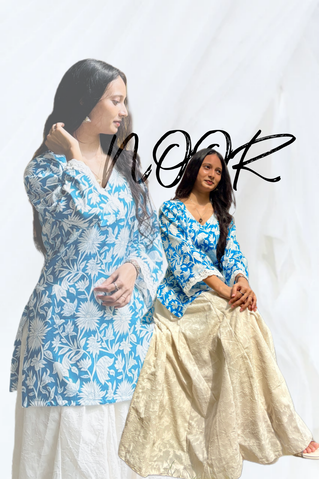 NOOR BELL SLEEVES KURTI BY PINTEREST WARDROBE