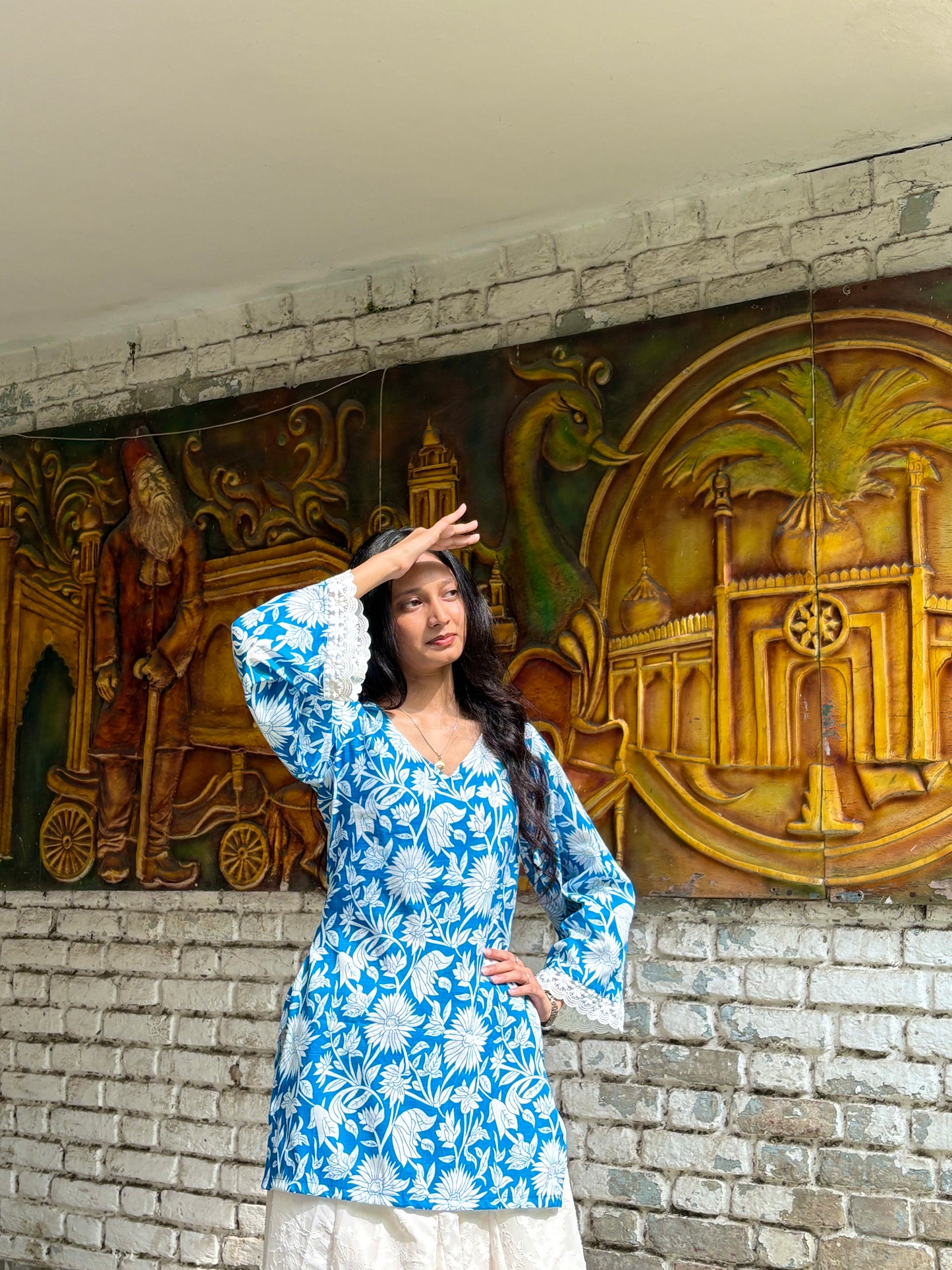 NOOR BELL SLEEVES KURTI BY PINTEREST WARDROBE